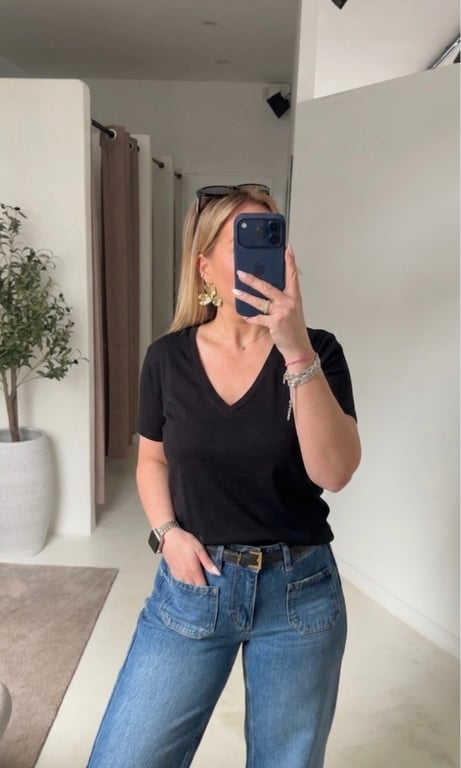 T-shirt col V — vue alternative