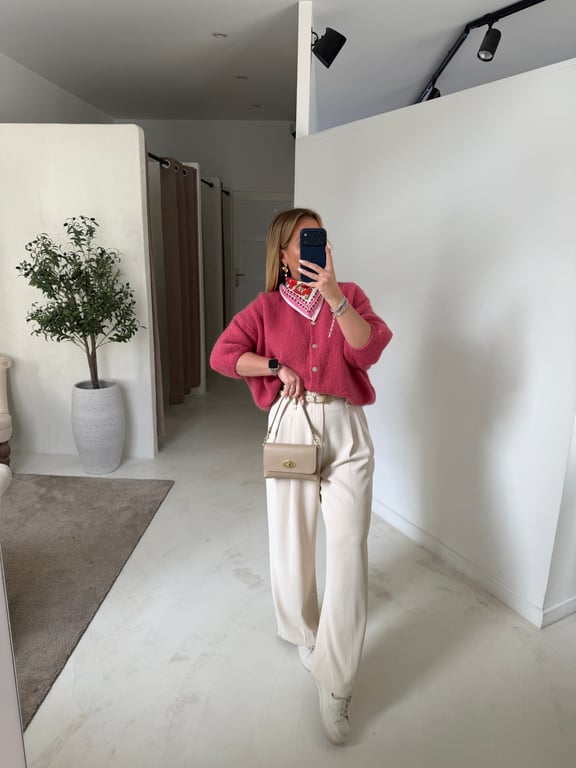 Gilet manches courtes vieux rose - Pulls, gilets & sweats | Sodress