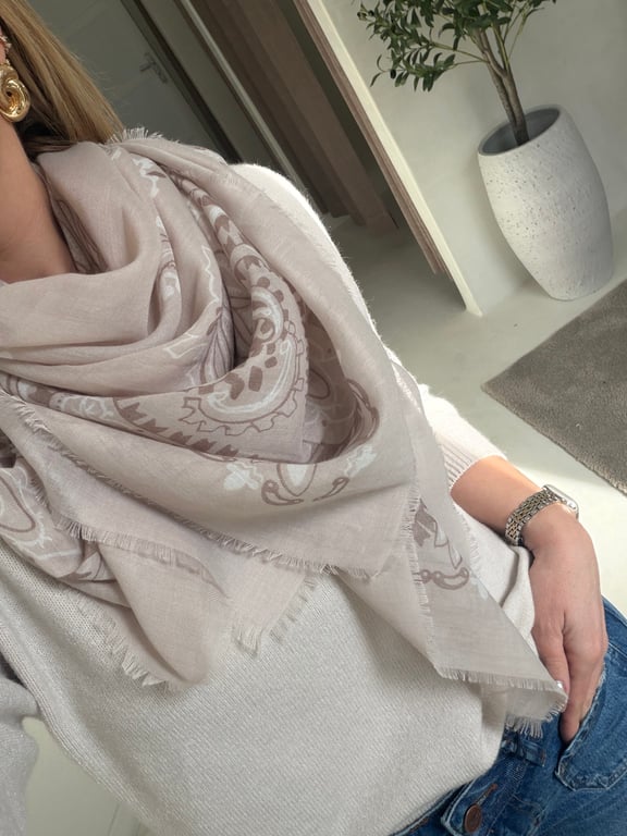 Foulard bandana beige - Accessoires | Sodress