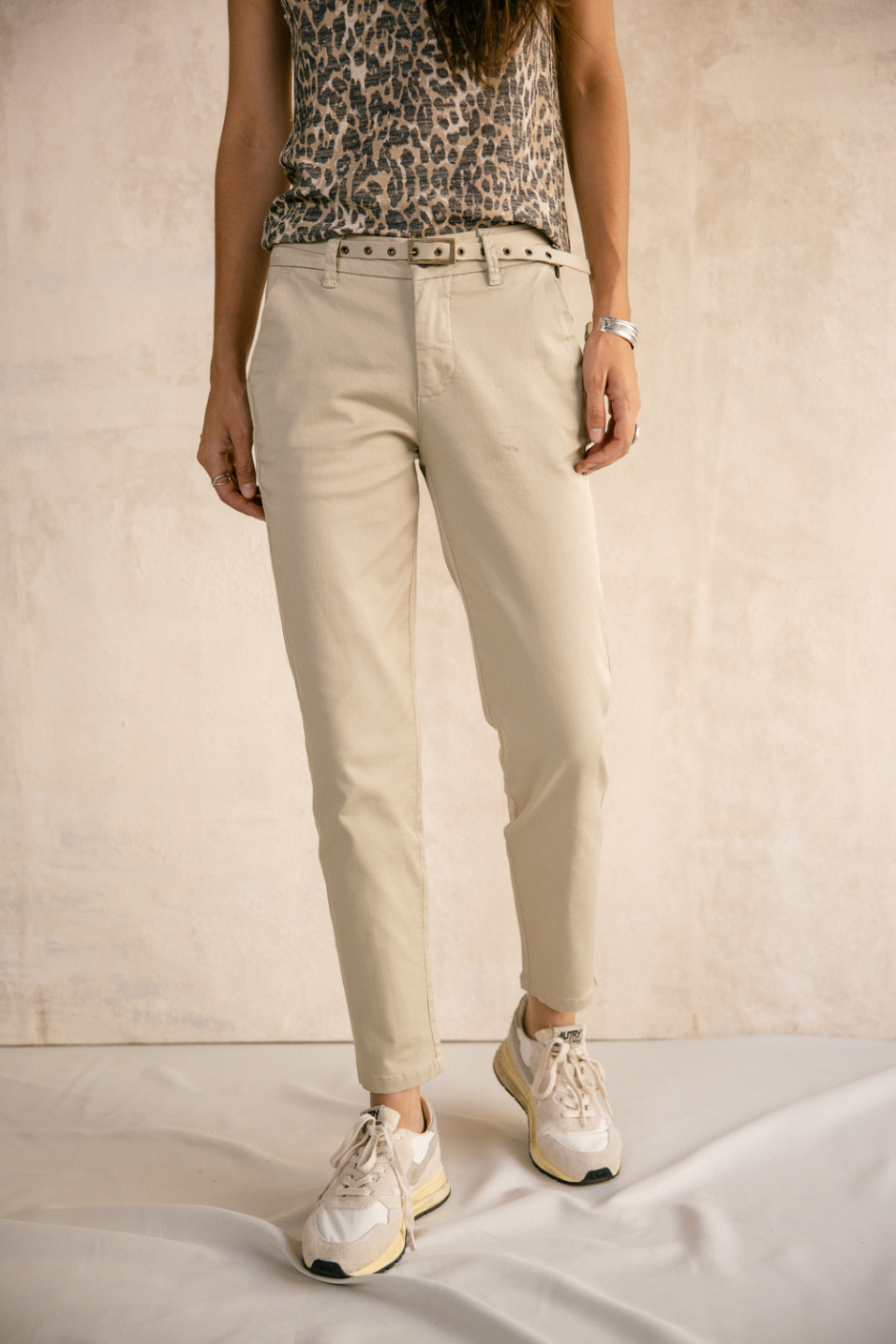 Pantalon chino kaki clair - Pantalons & Jeans | Sodress