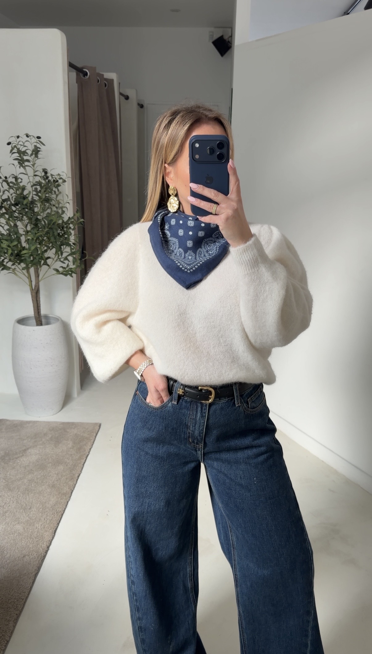 Pull à épaulettes blanc — vue 2