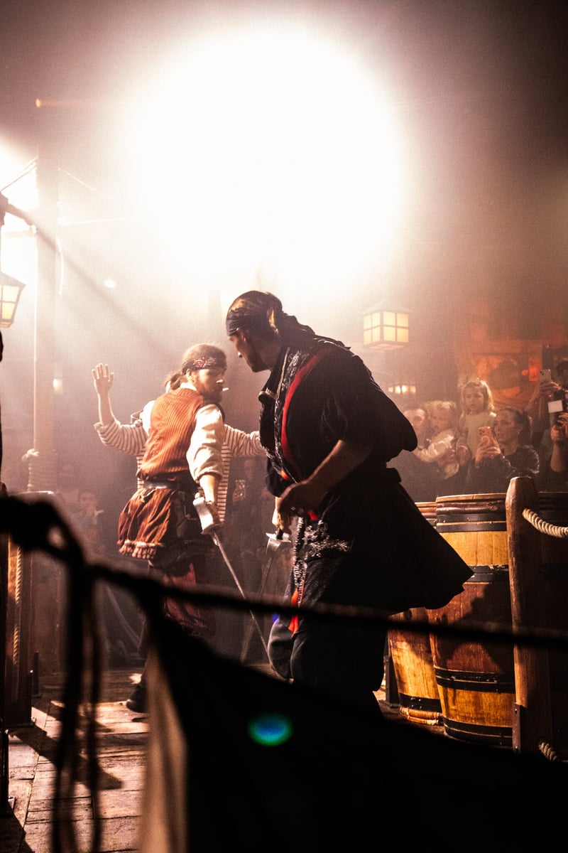 Salle immersive du restaurant Pirates Paradise Lille