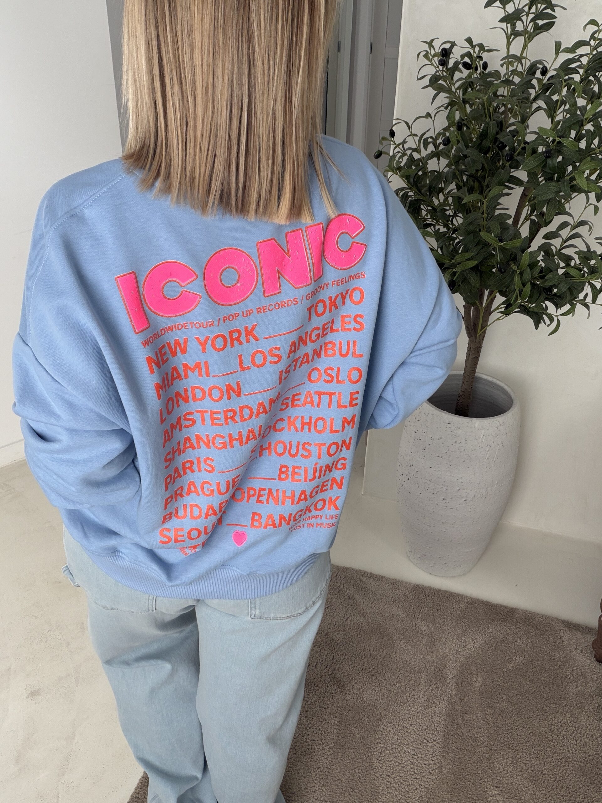 Sweat bleu ICONIC — vue 2