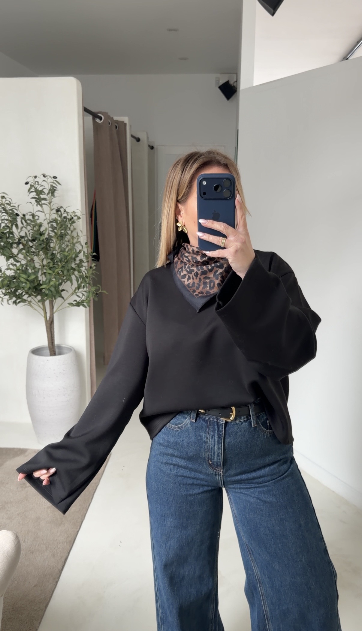 T-shirt manches longues noir — vue 3