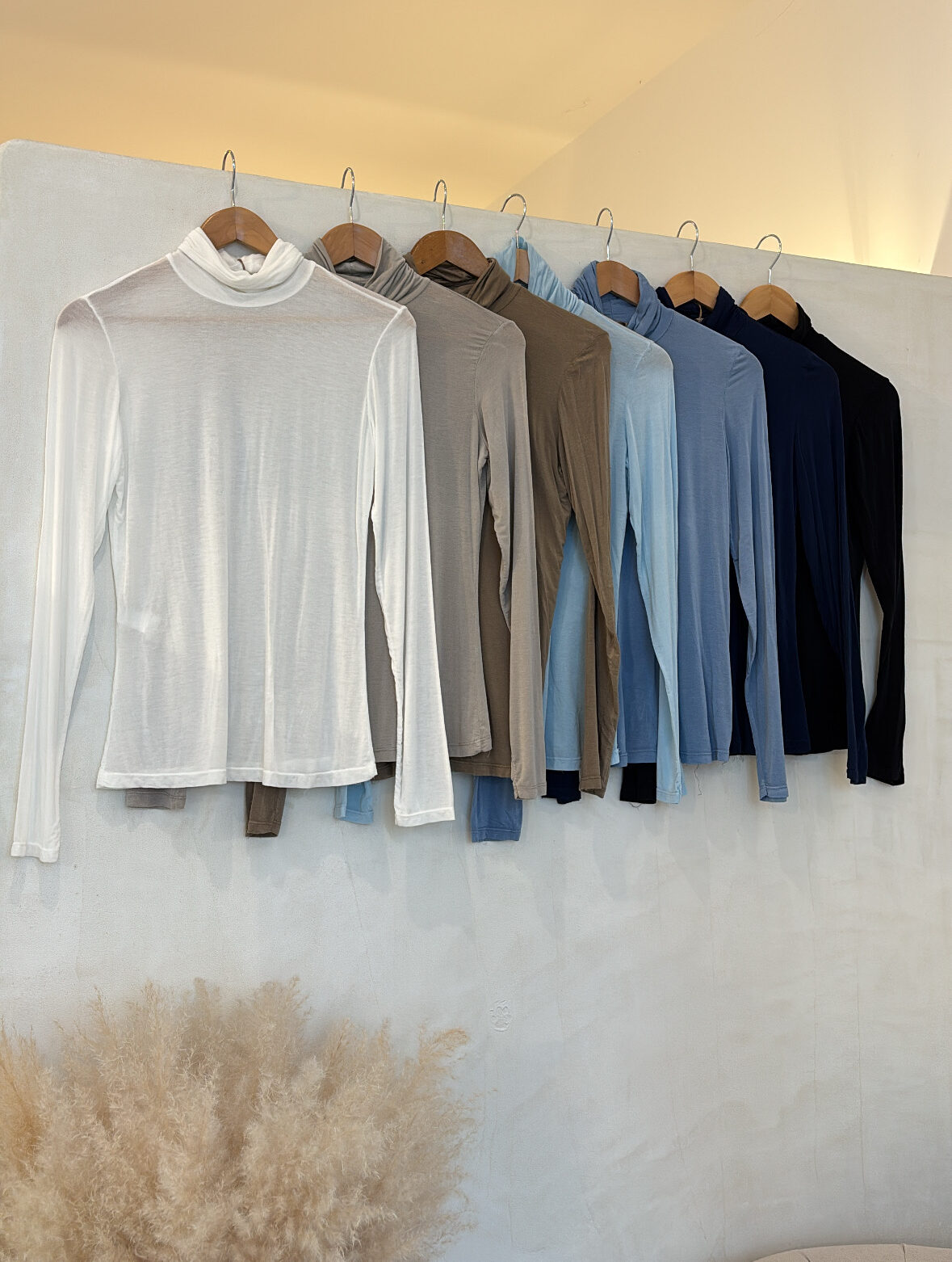 Top fin manches longues col roulé - Prêt-à-porter | Sodress