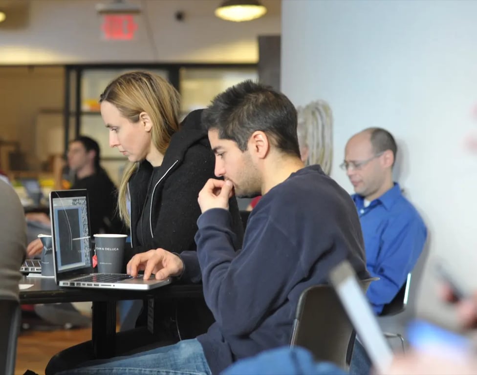 Scene with people from Microsoft Social Computing Symposium