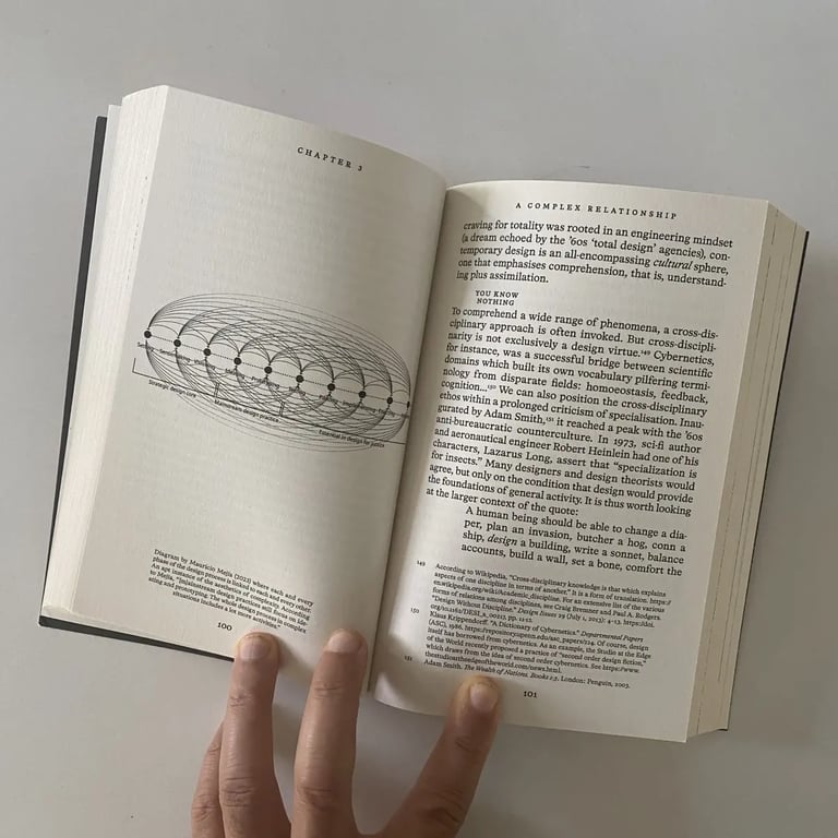 A photo Silvio Lorusso's book What Design Can’t Do