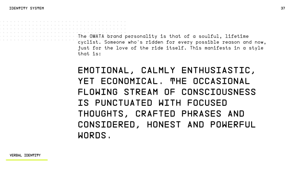 OMATA Brand Books: v1.4, page 37