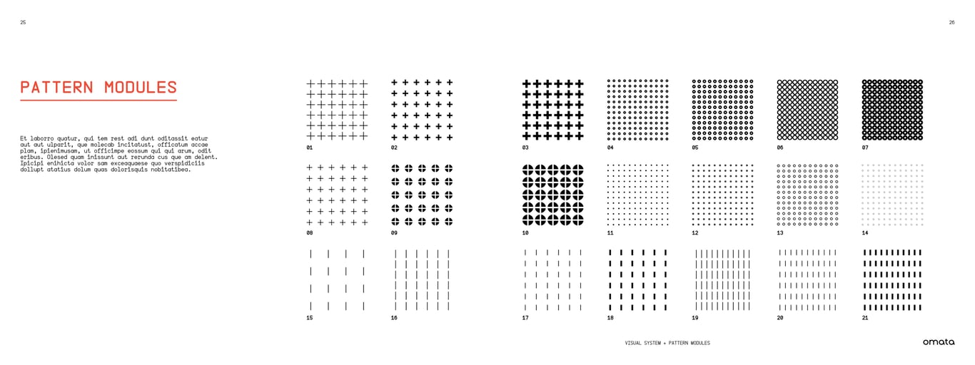 OMATA Brand Books: Identity Guide, page 21