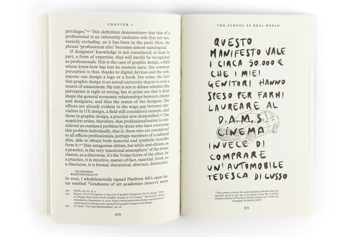 A photo Silvio Lorusso's book What Design Can’t Do