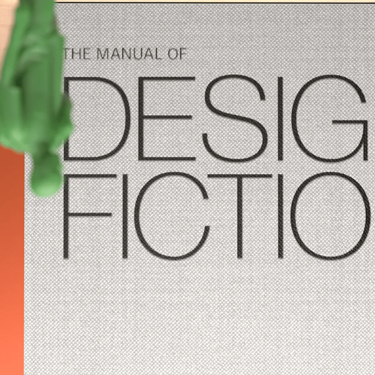 A photo from or of the book The Manual of Design Fiction (Hardcover) by Julian Bleecker