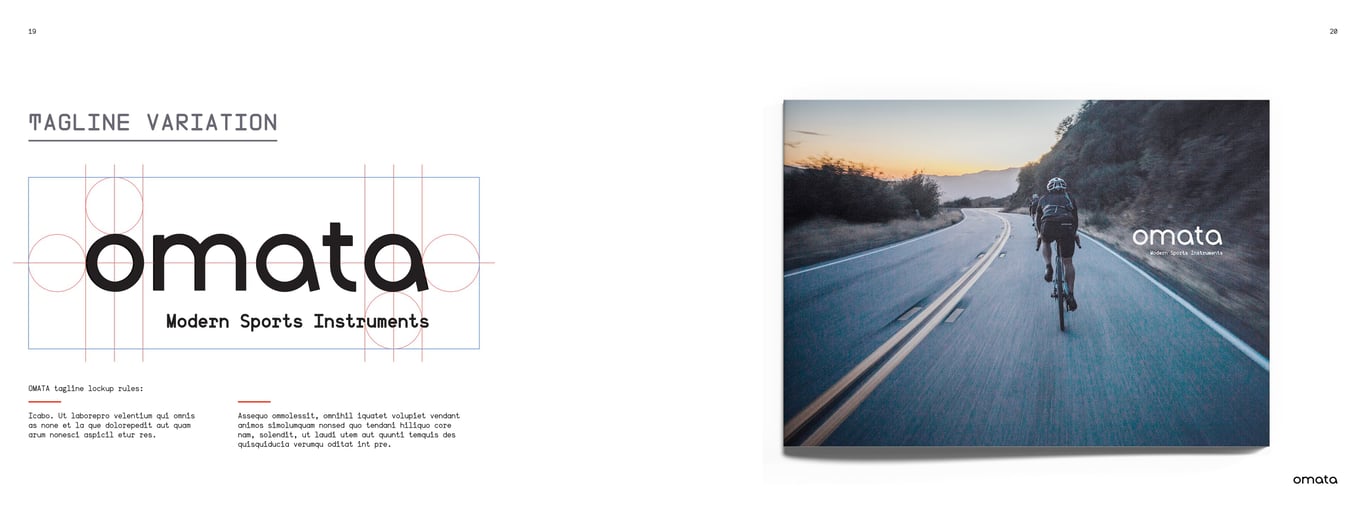 OMATA Brand Books: Identity Guide, page 18