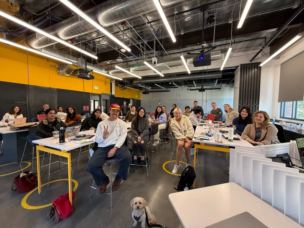 Workshop attendees at USC Iovine Young Academy workshop on the future of work