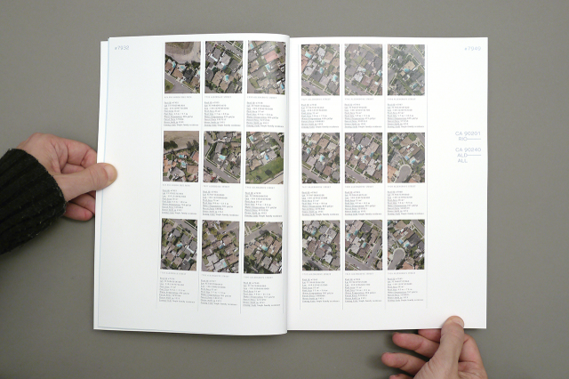 Aerial map and printed publication imagery associated with Benedikt Groß’s Big Atlas of LA Pools