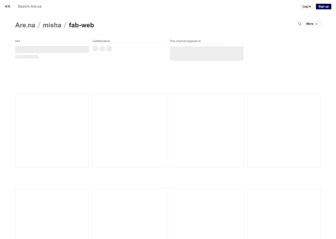 Screenshot of fab web | Are.na.