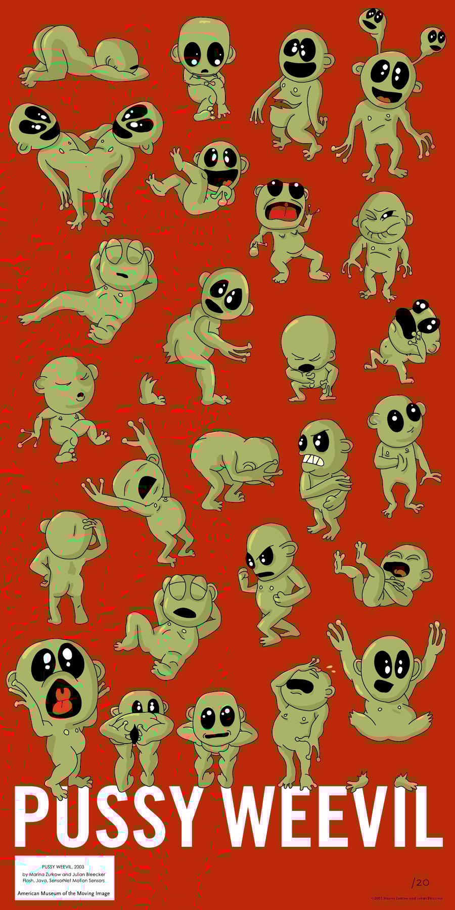 Pussy Weevil Exhibition Poster