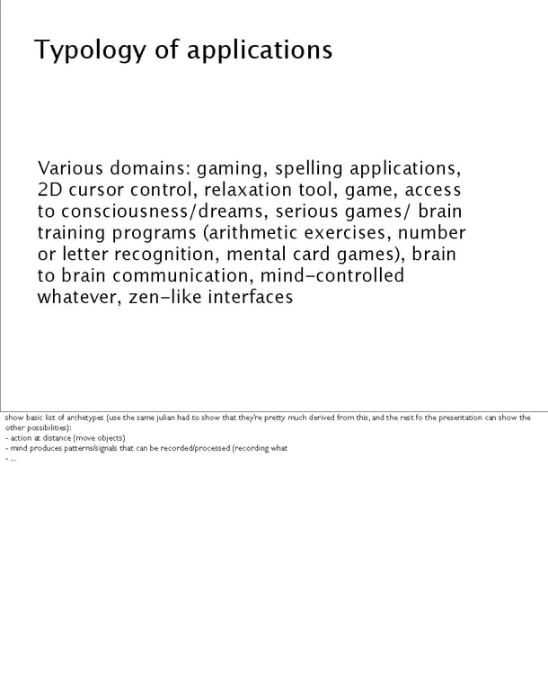 Images from the Near Future Laboratory SxSW 2012 Presentation on Brain Consciousness User Interfaces SxSW 2012