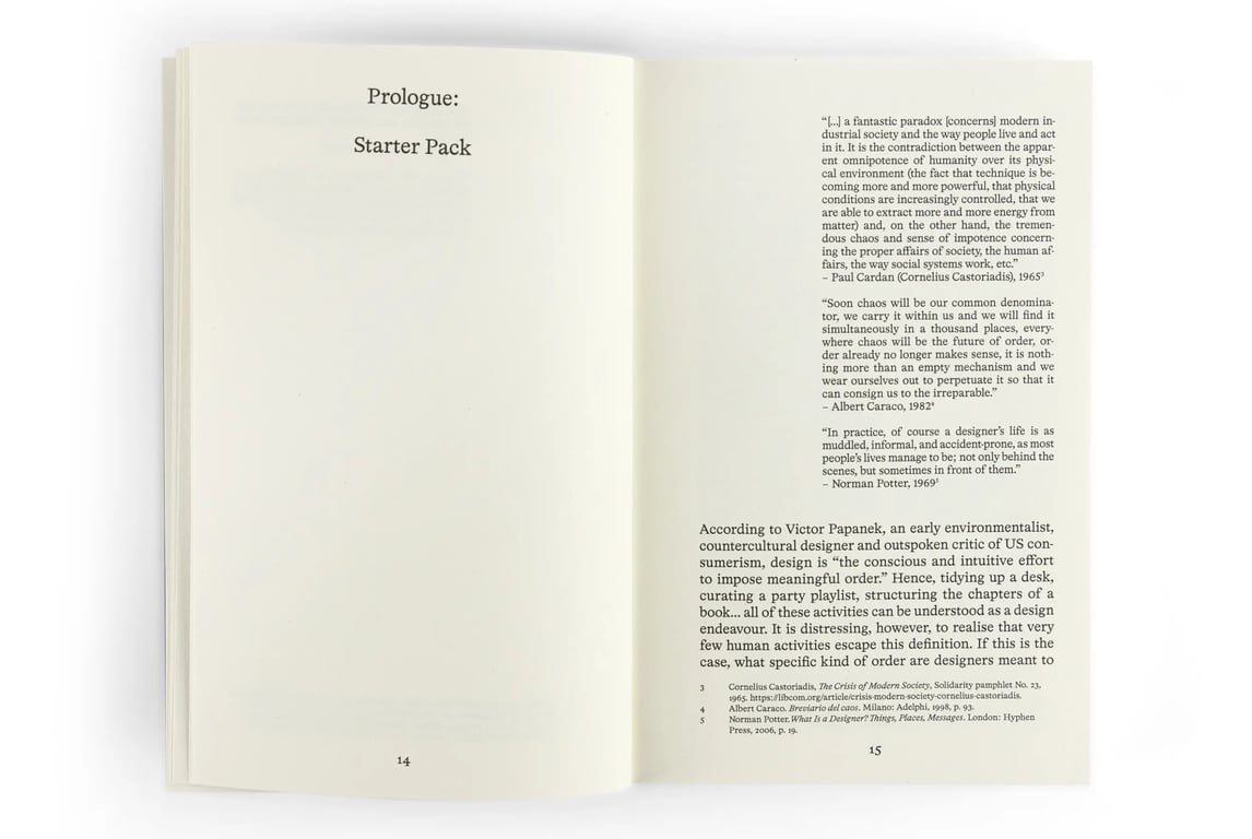 A photo Silvio Lorusso's book What Design Can’t Do