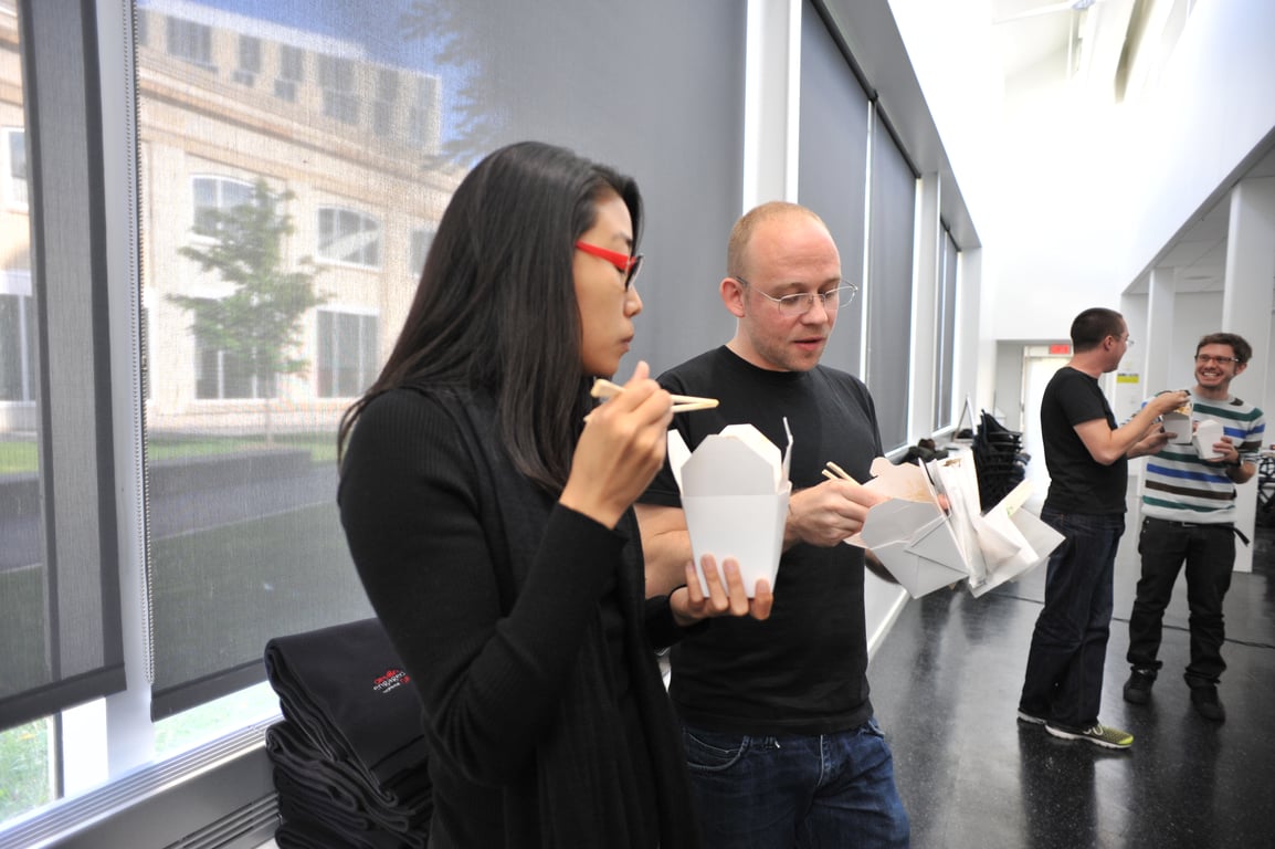 Photograph from Design Engaged 2008 in Montréal; tagged younghee jung, boris anthony.