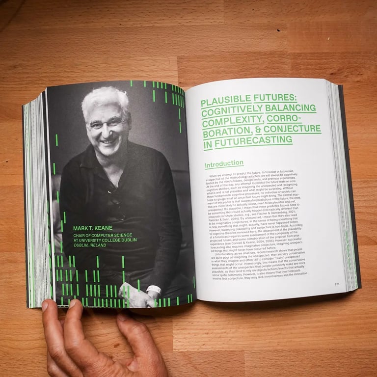 A photo from the book Practices of Futurecasting edited by Michael Shamiyeh