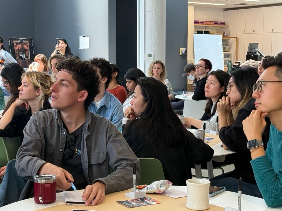 Attentive participants in a futures speculative design fiction workshop