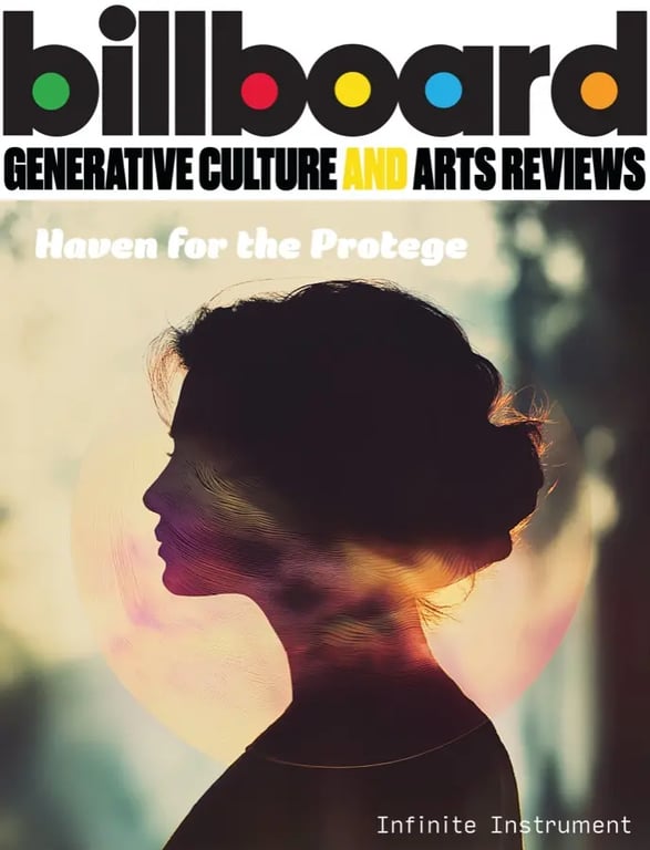 A Design Fiction Dispatch image of a speculative fictional ad of the Infinite Instrument