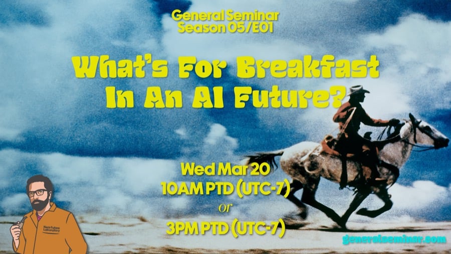 Event Poster for General Seminar S05 E01 https://generalseminar.com