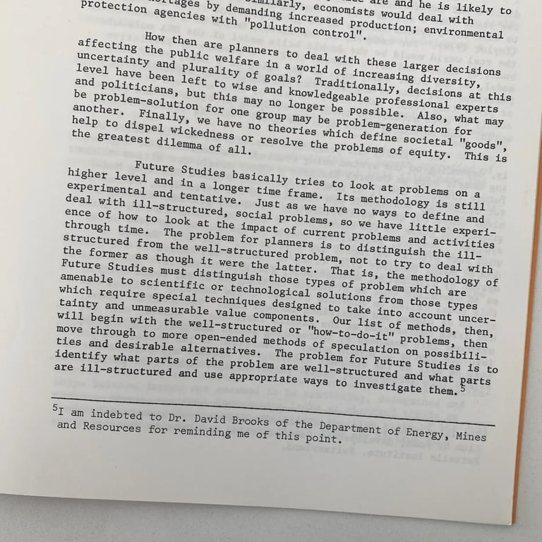 A photo from the book Some Says of Thinking About the Future by Janice Tait