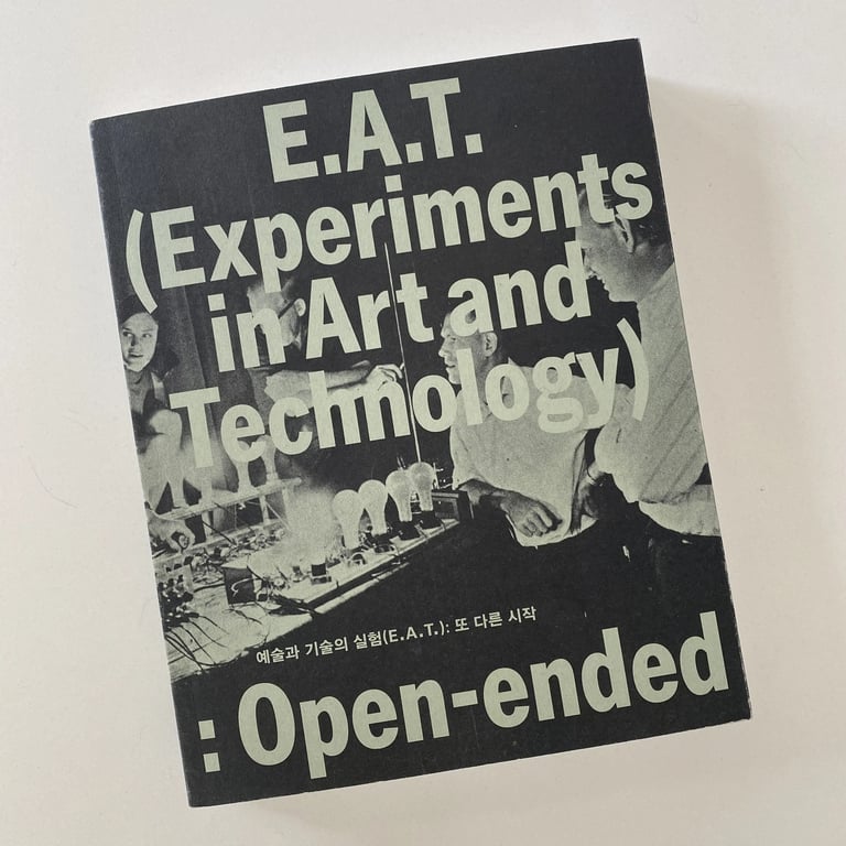 A spread from the book E.A.T. Works