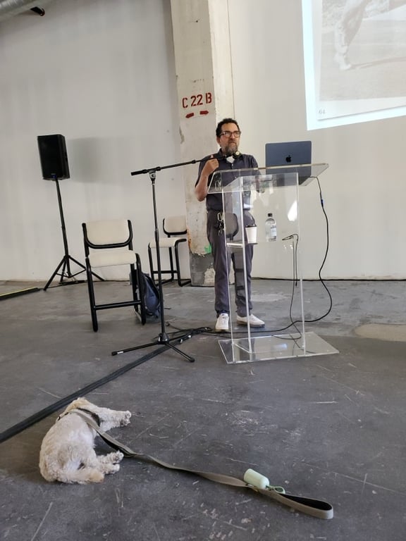 Julian Bleecker, PhD giving the closing keynote at the LA Design Festival