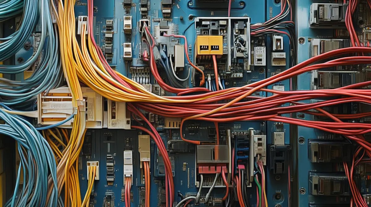 A Rogowski Coil over a tangle of RJ45 cables