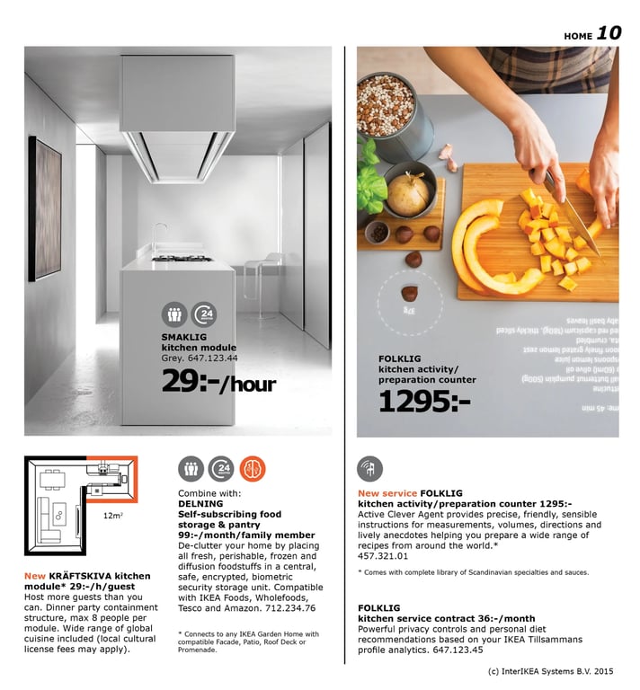 A photo from the Design Fiction project An IKEA Catalog from a Near Future by Julian Bleecker