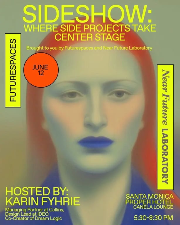 Sideshow event poster showing an AI generated image