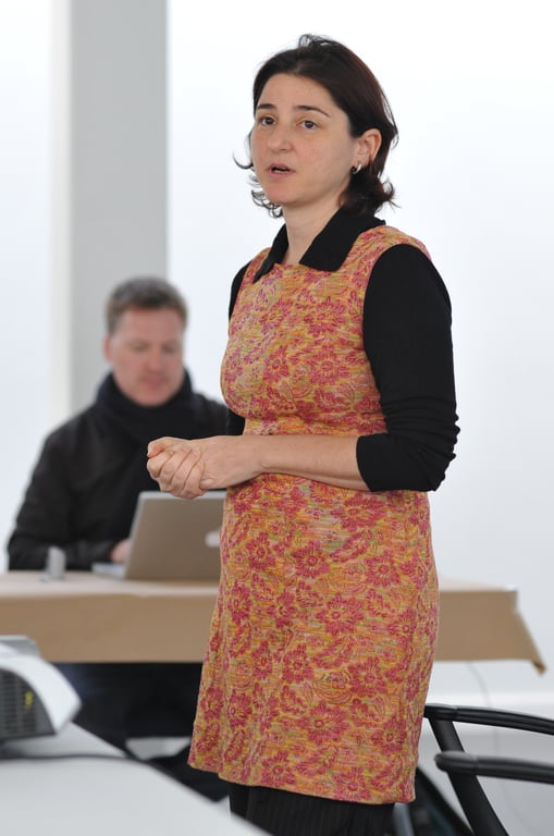Photograph from Design Engaged 2008 in Montréal; tagged ruth kikin-gil.