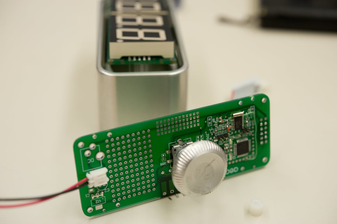 Nokia Trust prototype hardware photographed in a workshop.