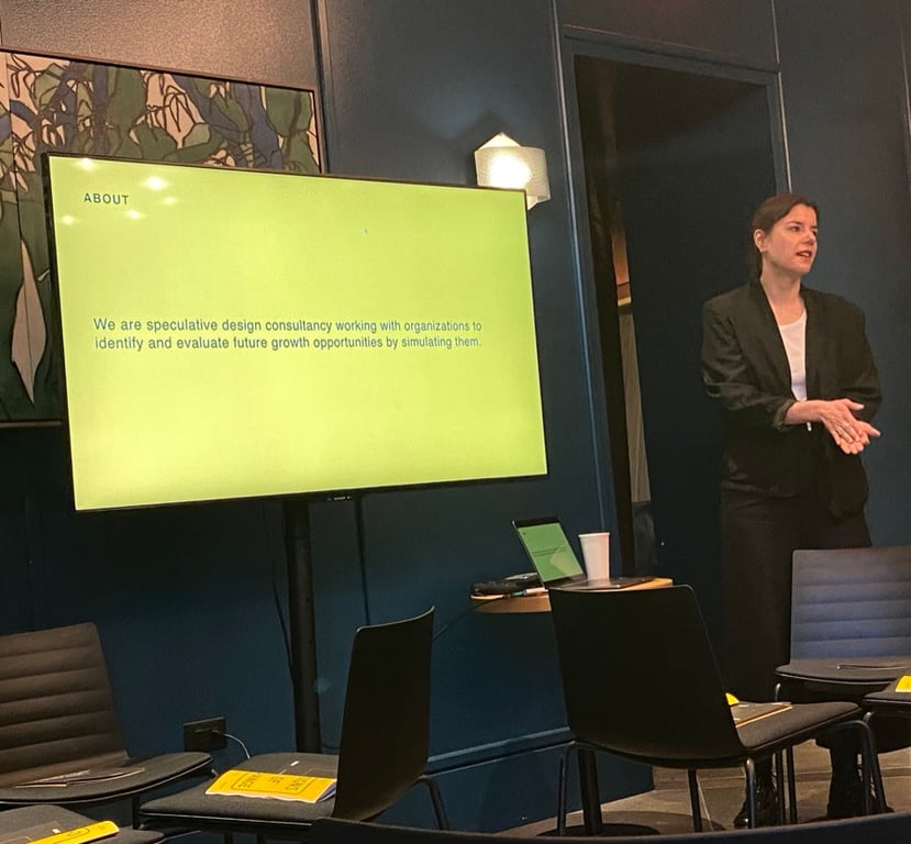 Bettina Schwalm facilitating the signs of change workshop at SxSW 2024