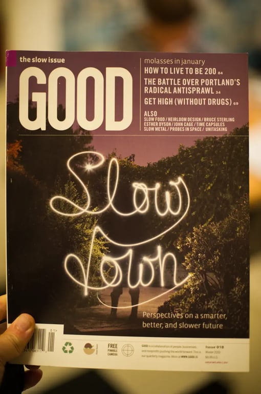 A photo from the Near Future Laboratory project Slow Messenger