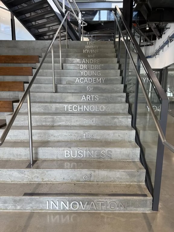 Stairs at USC Iovine & Young Academy