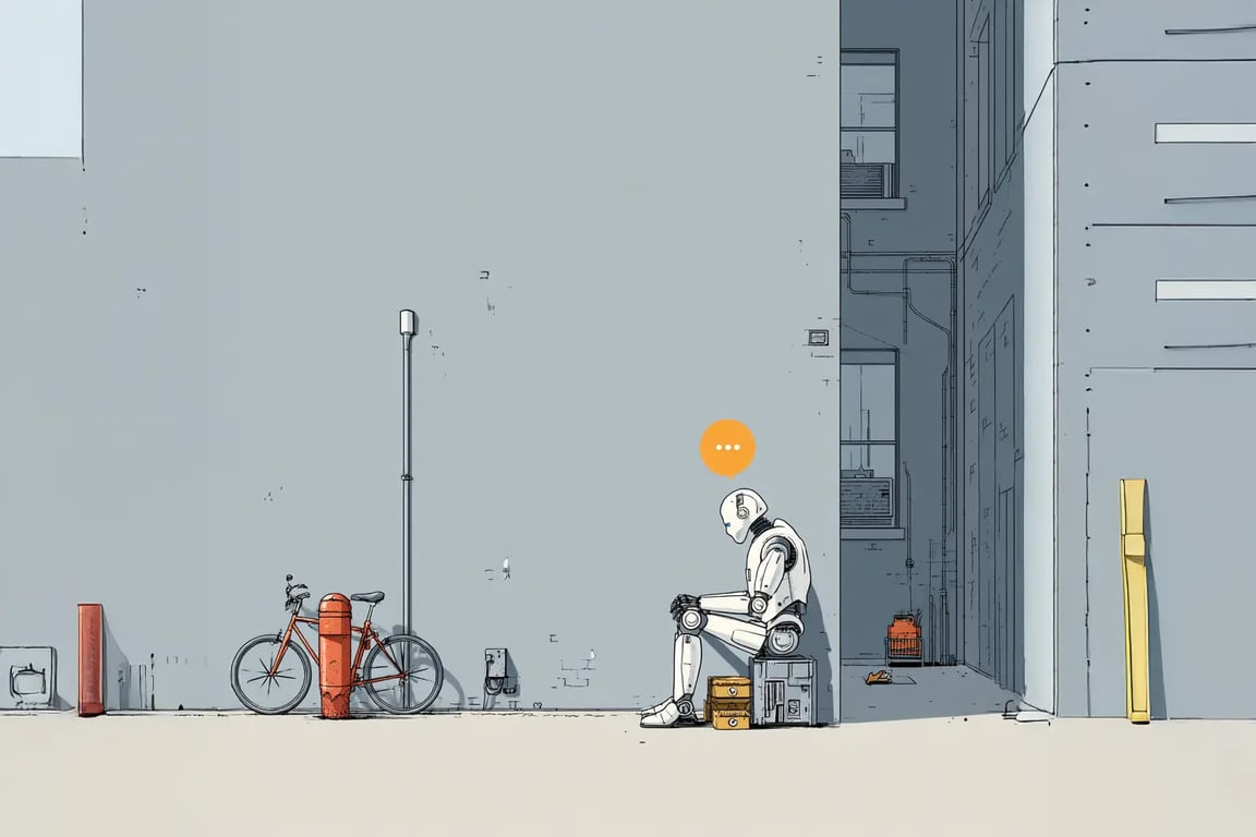 An illustration of a robot poet python programming