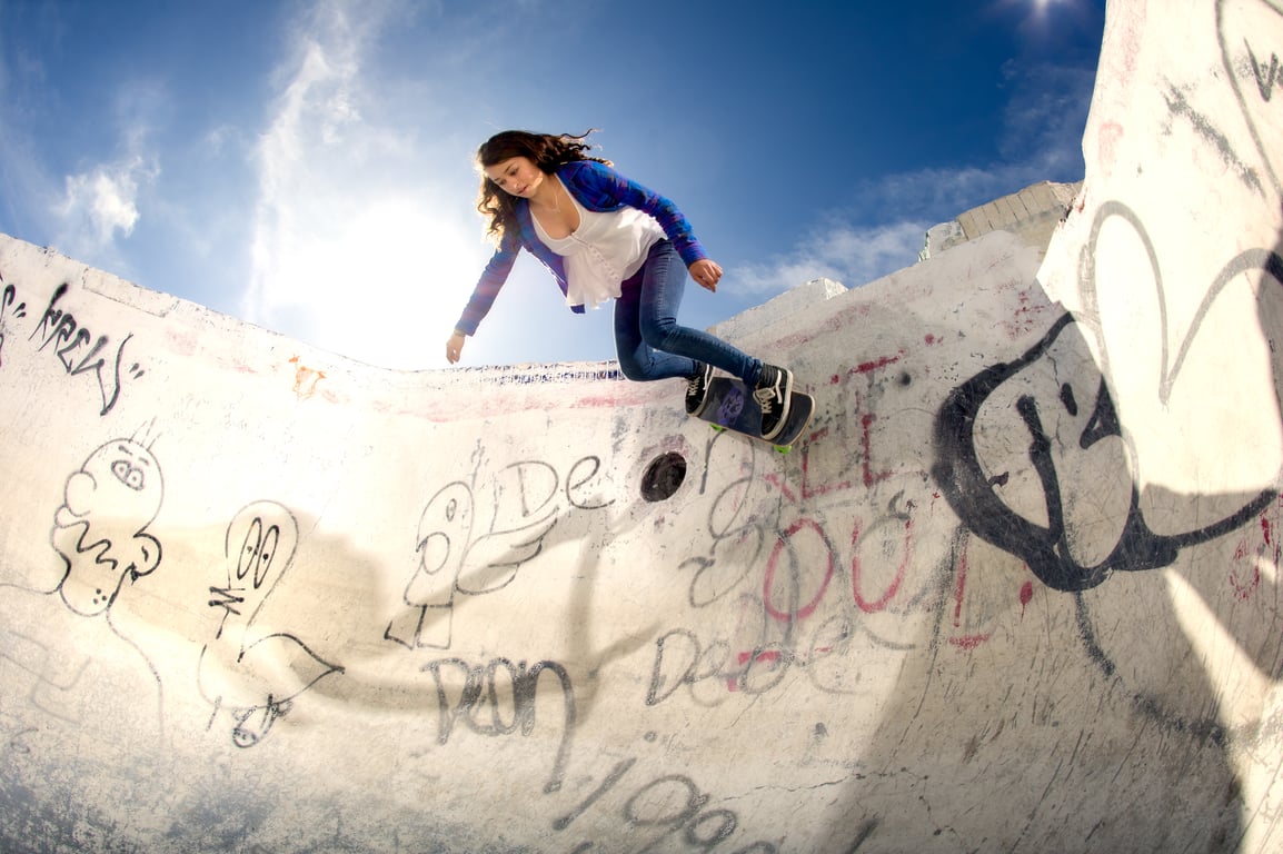 Photograph from the Hello, Skater Girl archive, 2011–2012.