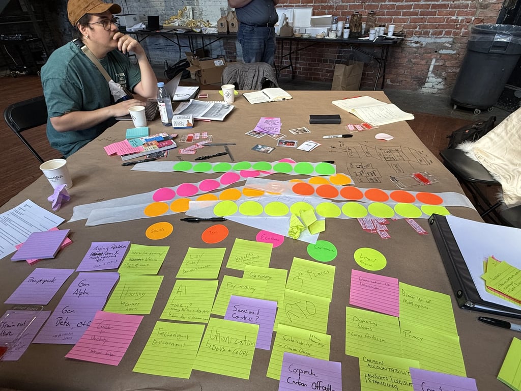 Images from the Near Future Laboratory workshop 'Futures of Work'