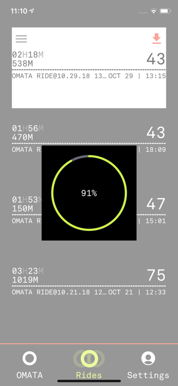OMATA Utility App welcome screen from the source repository.