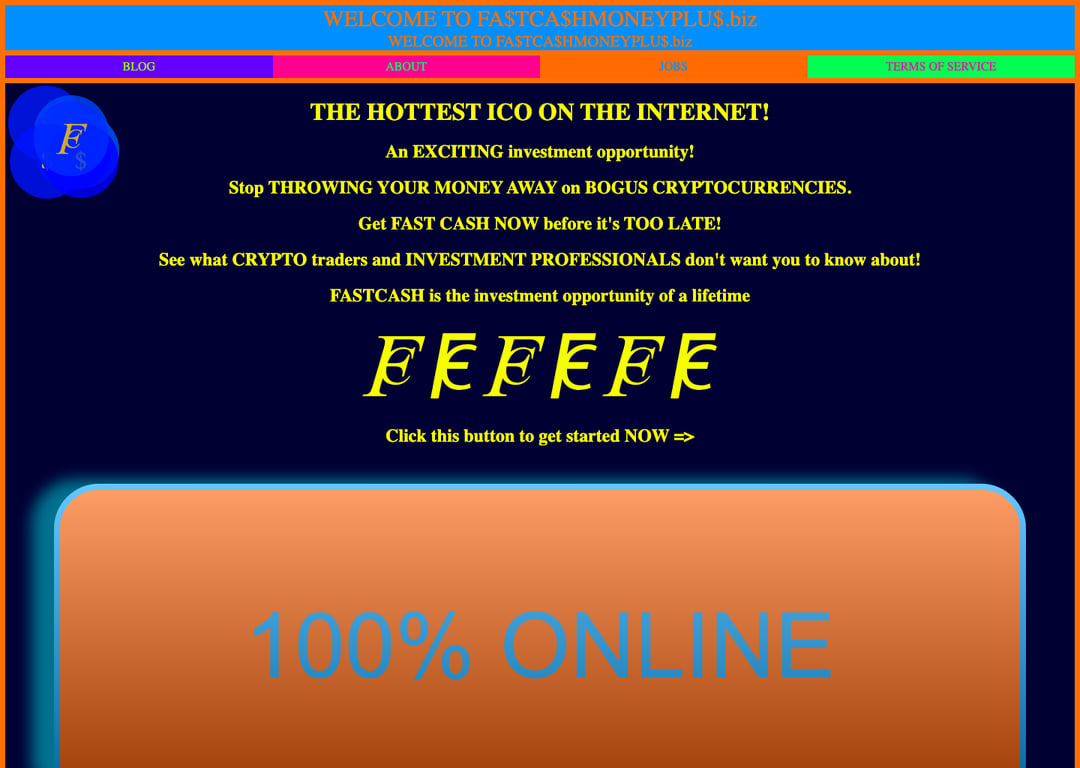 Screenshot of WELCOME TO FA$TCA$HMONEYPLU$.biz.