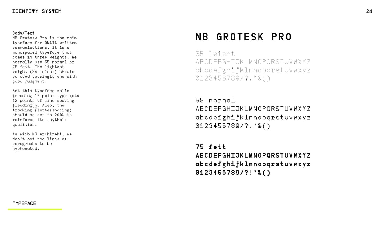 OMATA Brand Books: v1.0, page 24
