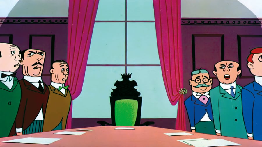 A scene from the Bugs Bunny Cartoon 'Hare Brush' representing Structure