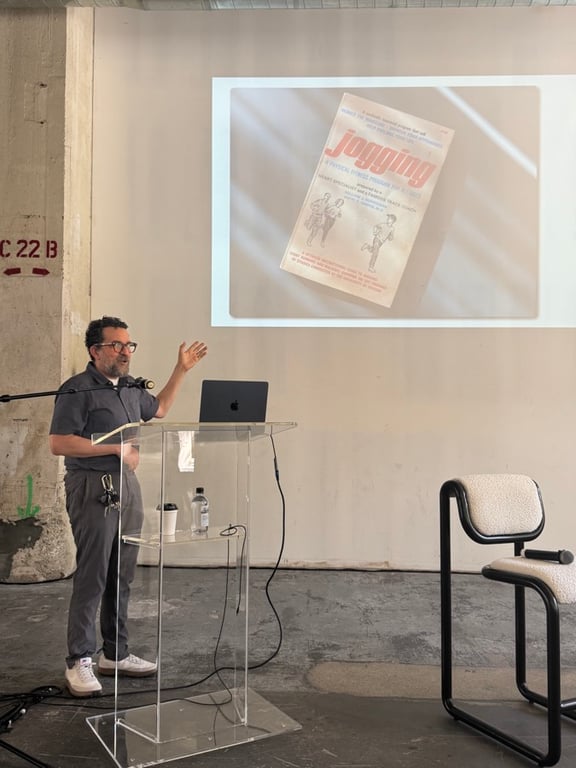 Julian Bleecker, PhD giving the closing keynote at the LA Design Festival