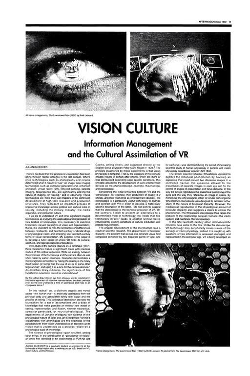 Image of an article in Afterimage (1992) 20 (3): 11–13.