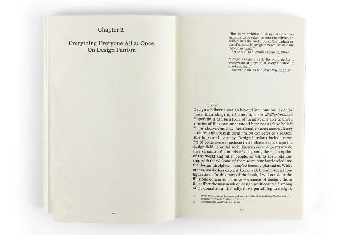 A photo Silvio Lorusso's book What Design Can’t Do