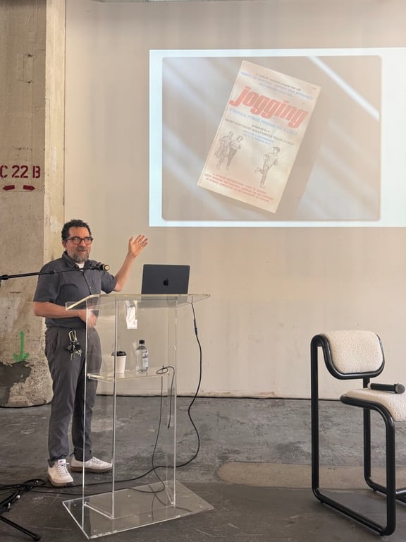 Julian Bleecker, PhD giving the closing keynote at the LA Design Festival