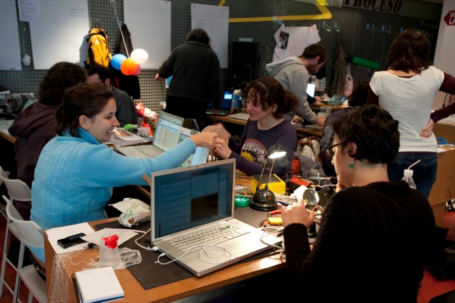 Image from the workshop medialab prado